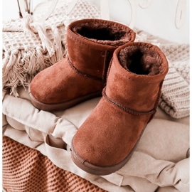 Botas aquecidas para crianças Botas de neve marrom Gooby 1