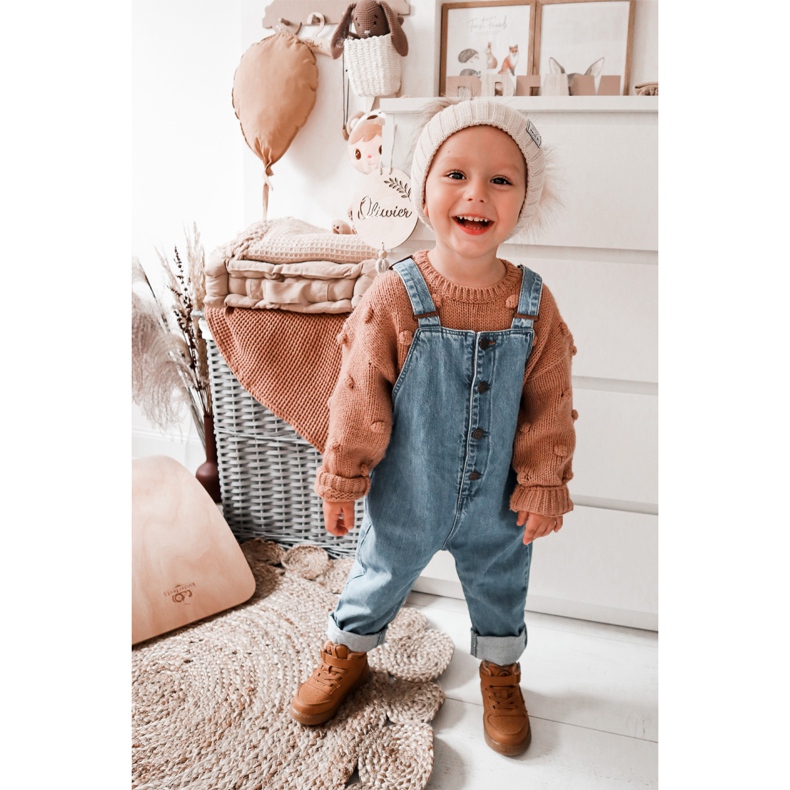 PA1 Calçado desportivo infantil de alta temperatura Camel Clafi marrom 1