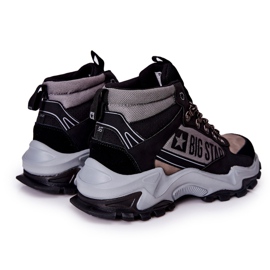 Sapatos de trekking masculino Big Star II174203 preto-cinza bege 2