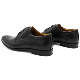 Sapatos de couro masculino preto 6