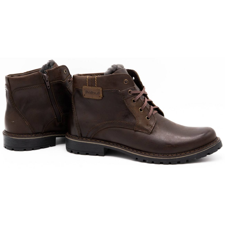 Polbut Botas de neve masculinas J35 marrons marrom 3