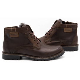 Polbut Botas de neve masculinas J35 marrons marrom 4