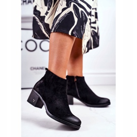 Vinceza Botas pretas femininas de salto alto preto 1