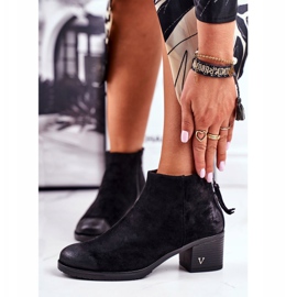 Vinceza Botas pretas femininas de salto alto preto 2