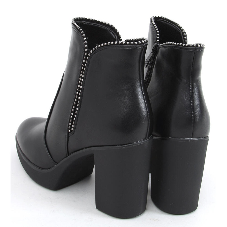 Botas de salto alto Thea Black preto 2