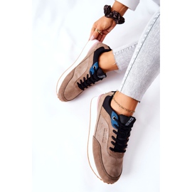 Calçados esportivos Memory Foam Big Star II274407 marrom-preto castanho 1