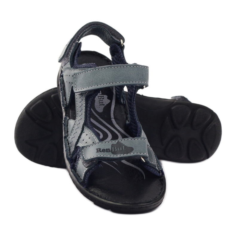 Sandálias elásticas Ren But 4256 cinza multicolorido 3