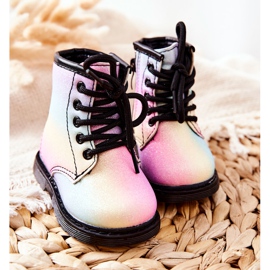 FR1 Botas aquecidas para crianças com zíper Pastel Goopy multicolorido 1