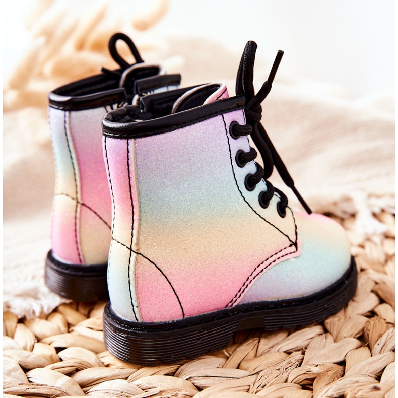 FR1 Botas aquecidas para crianças com zíper Pastel Goopy multicolorido 2