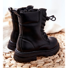 FR1 Botas pretas clássicas infantis com zíper Clarika preto 2