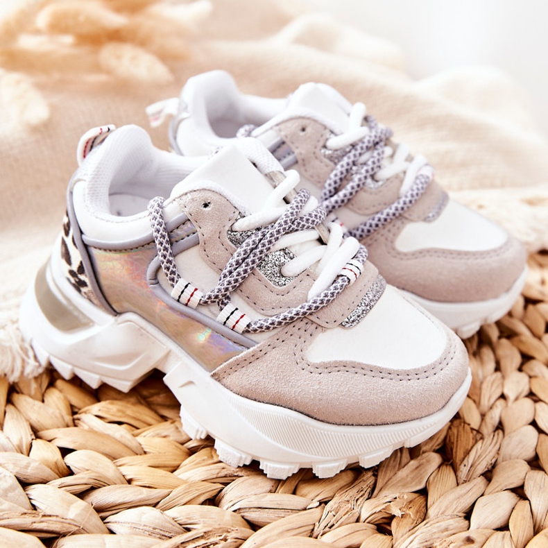 FR1 Sapatilhas de desporto infantil brancas Rommie branco multicolorido 1