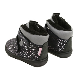 Botas impermeáveis ​​com rosa rosa TE-POR Mazurek 1360 cinza 4