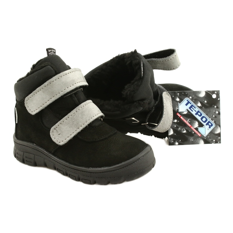 Meninos negros à prova d'água com velcro mazurek 1360 preto 5 Meninos negros à prova d'água com velcro mazurek 1360 preto 5