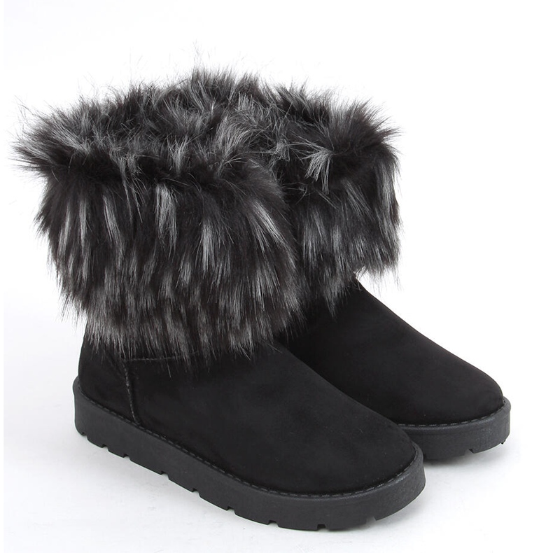 Botas de neve com pele da Else Black preto 2