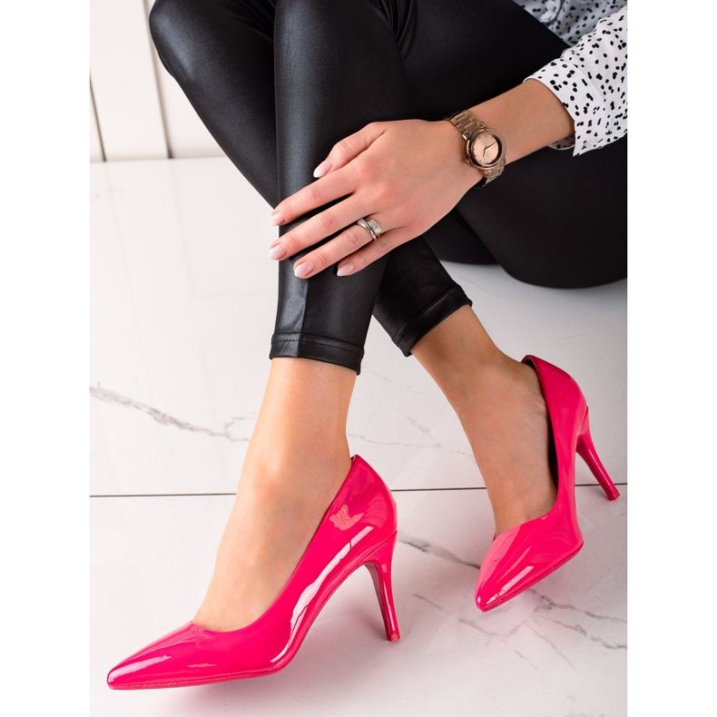 Best Shoes Bombas Lacadas Rosa 1