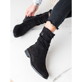 W. Potocki Botas de camurça de cano alto potocki preto 2 W. Potocki Botas de camurça de cano alto potocki preto 2