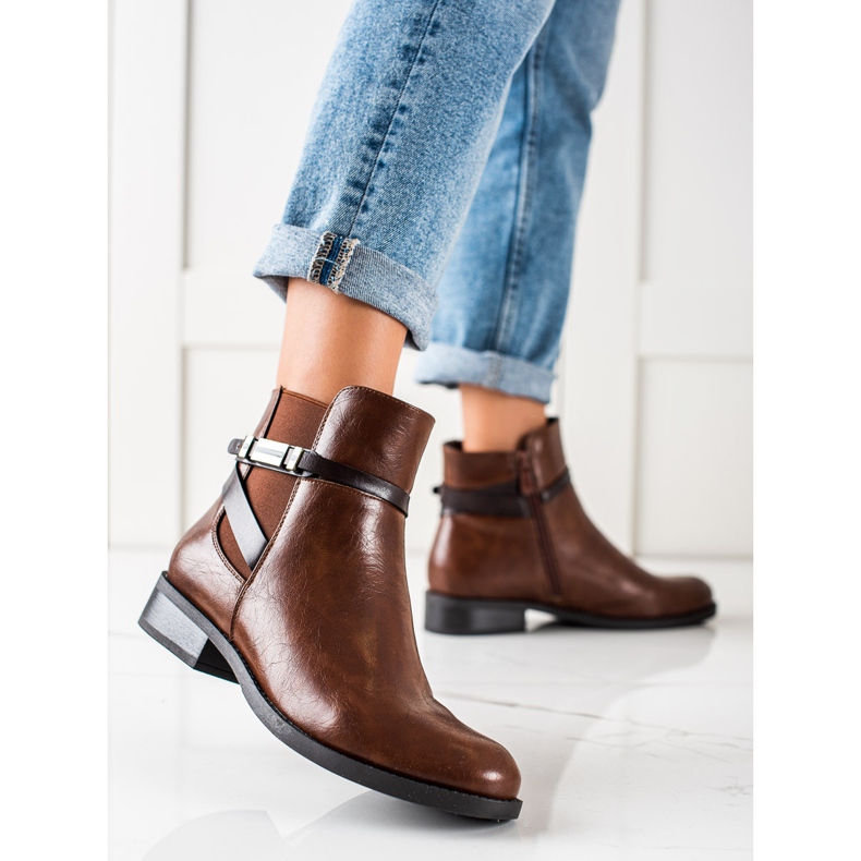 W. Potocki Botas potocki marrons elegantes marrom 1