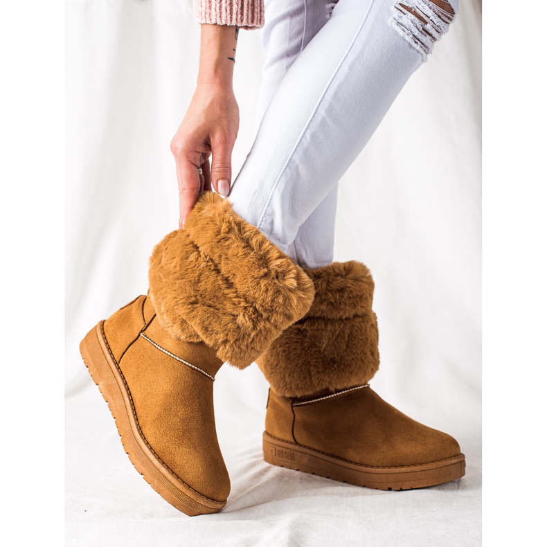 Botas de neve femininas Big Star II274127 marrom 1