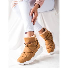 Botas de neve femininas Big Star II274266 castanho 1