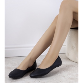 Bailarinas pretas de camurça ecológica da Silma preto 2