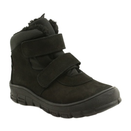 Botas impermeáveis ​​pretas com velcro Mazurek 1360 preto 1