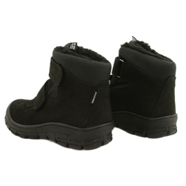 Botas impermeáveis ​​pretas com velcro Mazurek 1360 preto 4