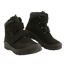 Botas impermeáveis ​​pretas com velcro Mazurek 1360 preto 3