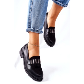 S.Barski Sapatos femininos pretos da Montius 1