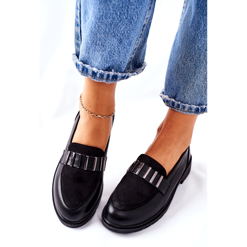 S.Barski Sapatos femininos pretos da Montius 3