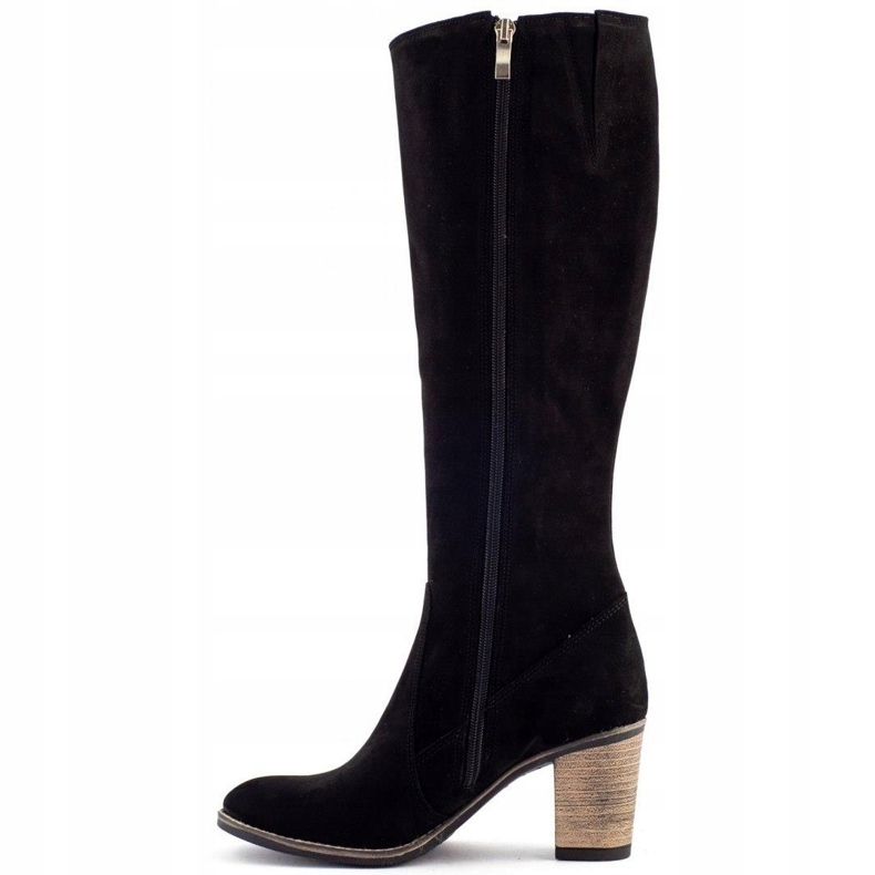 Olivier Botas isoladas femininas negras no poste preto 1