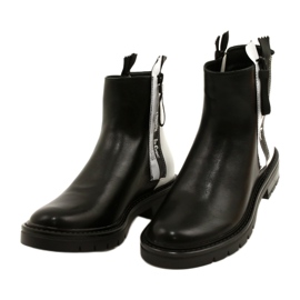 Botas pretas e brancas femininas Lee Cooper LCJ-21-47-0650LA preto 3