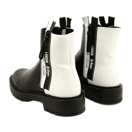 Botas pretas e brancas femininas Lee Cooper LCJ-21-47-0650LA preto 4