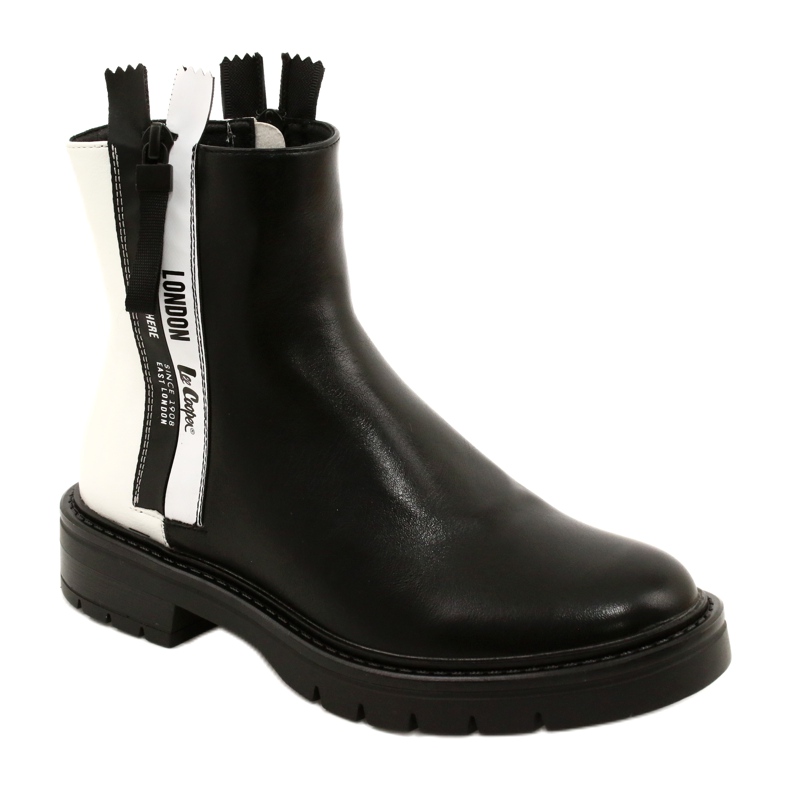 Botas pretas e brancas femininas Lee Cooper LCJ-21-47-0650LA preto 1