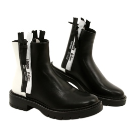 Botas pretas e brancas femininas Lee Cooper LCJ-21-47-0650LA preto 5