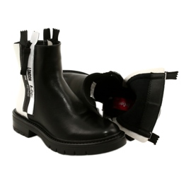 Botas pretas e brancas femininas Lee Cooper LCJ-21-47-0650LA preto 6