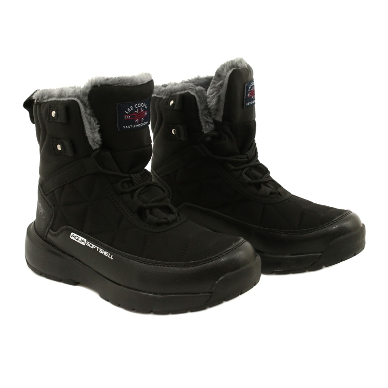 Botas de neve femininas em Softshell Lee Cooper LCJ-21-17-0590L preto preto 4