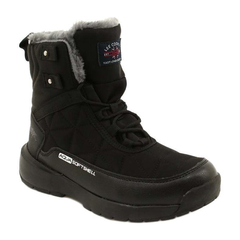 Botas de neve femininas em Softshell Lee Cooper LCJ-21-17-0590L preto preto 1