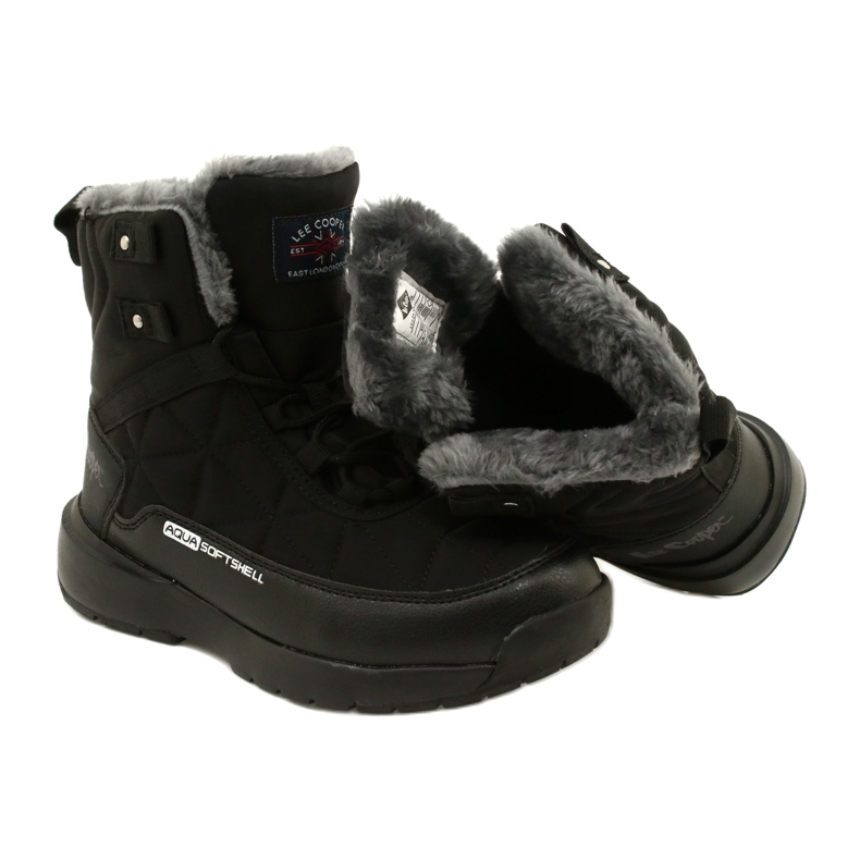 Botas de neve femininas em Softshell Lee Cooper LCJ-21-17-0590L preto preto 5