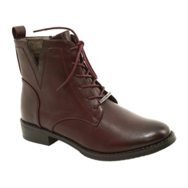 M.Daszyński Botas de trabalho SA62-90 Borgonha vermelho 1