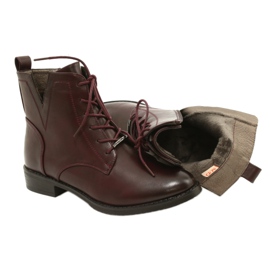 M.Daszyński Botas de trabalho SA62-90 Borgonha vermelho 5 M.Daszyński Botas de trabalho SA62-90 Borgonha vermelho 5
