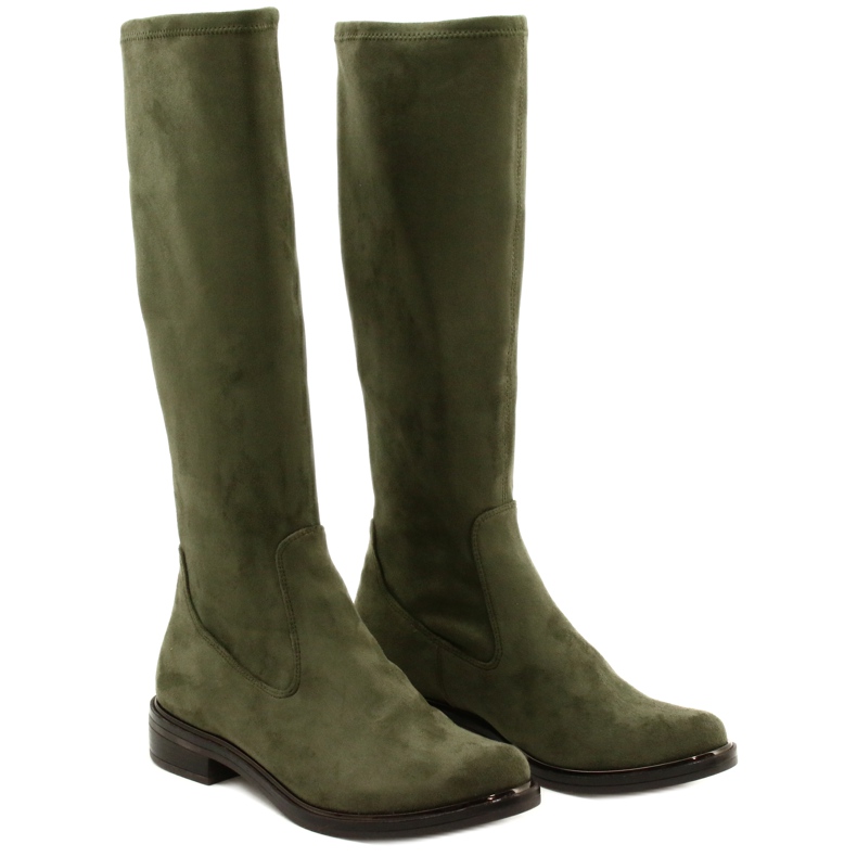 Botas femininas Caprice 25512-27 737 oliva stretch verde 4