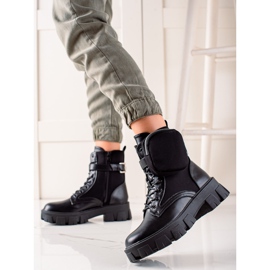 Best Shoes Trabalhadores com um bolso de camurça preto 2