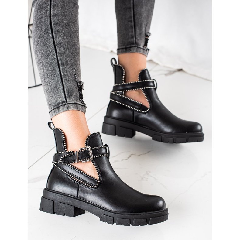 Bestelle Trabalhadores da moda sem salto preto 2