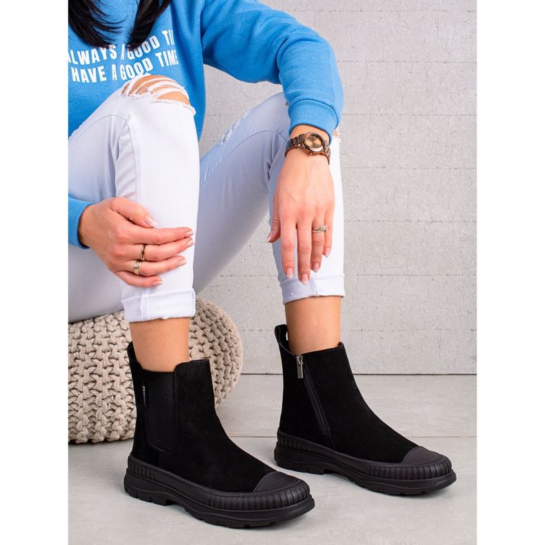 Botas femininas Big Star II274354 preto 1