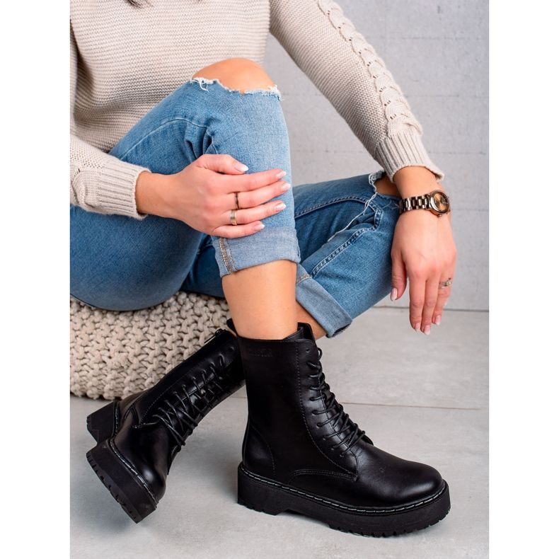 Botas femininas Big Star II274109 preto 1