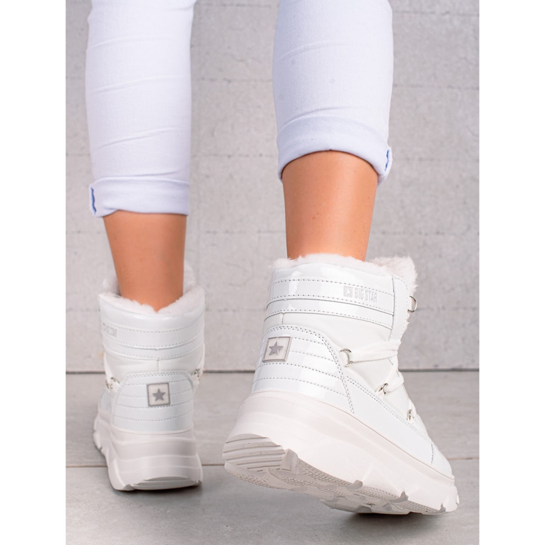 Botas de neve femininas Big Star II274463 branco 2