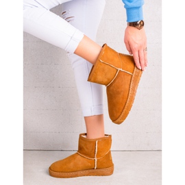 Botas de neve femininas Big Star II274441 castanho 2