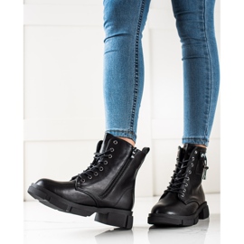 Goodin Bolsas pretas com cadarço com enfeite preto 1