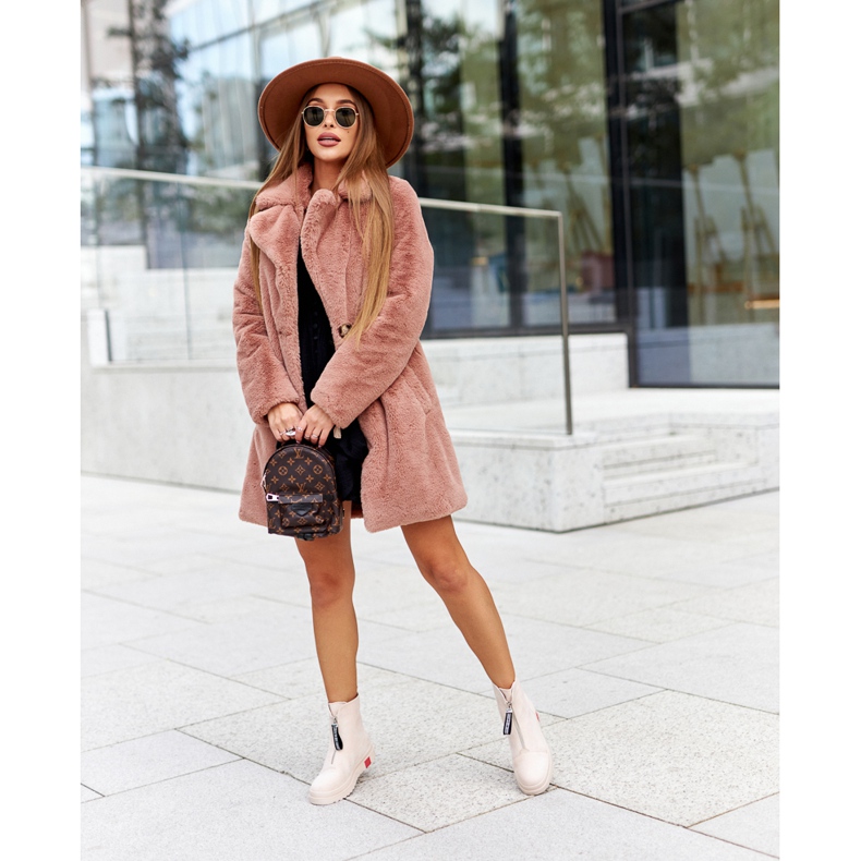 PS1 Botas femininas na plataforma bege Charlee 1