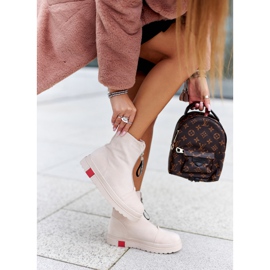 PS1 Botas femininas na plataforma bege Charlee 2